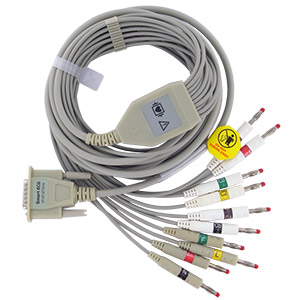 Câble patient 10 fils pour ECG EDAN SE-601, SE-1201