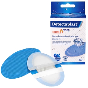 Pansement bleu hydrogel Detectaplast pour br�lures (bo�te de 10)