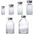 Flacons striles en verre transparent