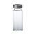 Flacons striles en verre transparent