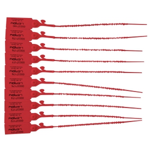 Scell de securit Polygrip numrot rouge (sachet de 100)