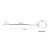 Scell de scurit Grip Flex numrot rouge (sachet de 100)
