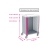 Chariot de distribution de mdicaments NEOP Basic 600 x 400 - Hauteur 100 cm