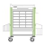 Chariot de distribution de mdicaments DIN NEOP 600 x 400 - 18 lits