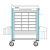 Chariot de distribution de mdicaments DIN NEOP 600 x 400 - 18 lits