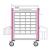 Chariot de distribution de mdicaments DIN NEOP 600 x 400 - 28 lits