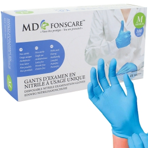 Gants d\'examen nitrile non poudrs non striles (bote de 100)