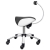 Tabouret selle de cheval � roulettes avec dossier amovible Teqler