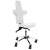 Chaise pivotante � roulettes avec dossier haut Teqler