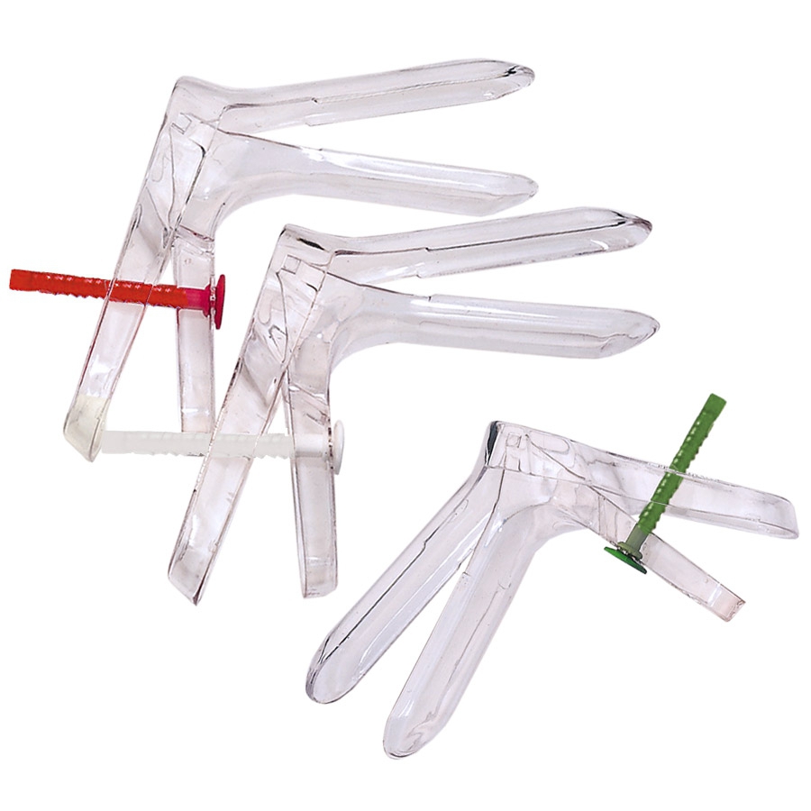 Spéculum gynécologique Cusco stérile à usage unique.