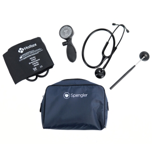 Pack tudiant Kin : Tensiomtre Easy 3 + stthocope Ideal+ noir + marteau + trousse navy