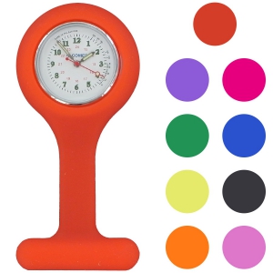 Montre infirmire en silicone couleur unie