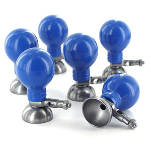 Electrodes  ventouse mtallique - par 6