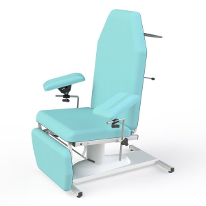 Fauteuil de pr�l�vement hauteur fixe rotatif sur pied patins Sana Carina