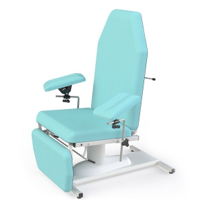 Fauteuil de pr�l�vement hauteur fixe sur pied patins Sana Carina