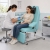 Fauteuil de pr�l�vement hauteur fixe sur pied patins Sana Carina