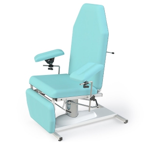 Fauteuil de pr�l�vement hauteur variable hydraulique sur pied patins Sana Carina