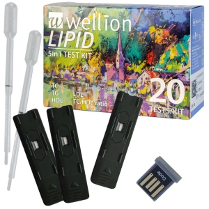 Bandelettes tests pour Wellion Lipid Pro (boite de 20 tests)