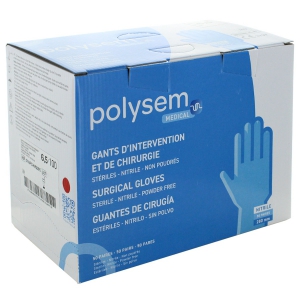 Gants nitrile non poudrsstrilesPolysem