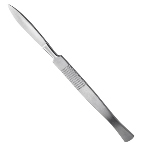 Scalpel lame concave  manche plat