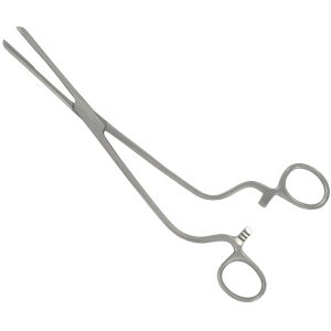 Pinces clamp de cherron stériles coudees plastique