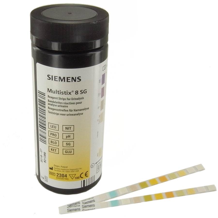 Bandelette Multistix 8 SG SIEMENS (flacon de 100) - Diagnostic