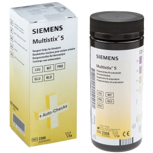 Bandelettes urinaires Multistix 5 Siemens - 5 paramtres