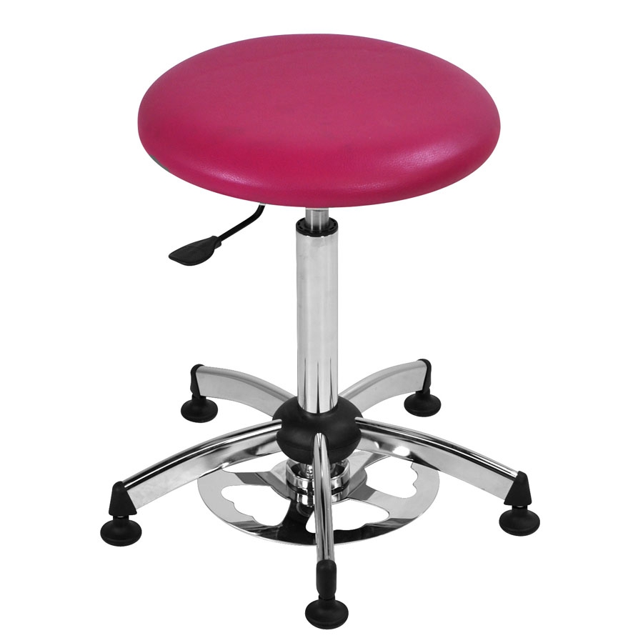 Tabouret à roulettes chromé Winelec 