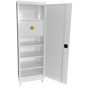 Armoire  pharmacie 1 porte avec coffre  toxiques