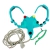Ceinture ECG � anses avec c�ble patient int�gr� Levmed (connecteur type D sans vis)