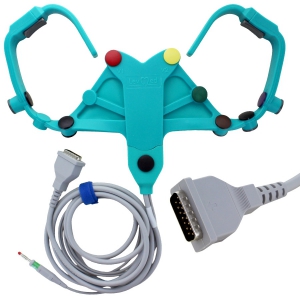 Ceinture ECG � anses avec c�ble patient int�gr� Levmed (connecteur type D sans vis)