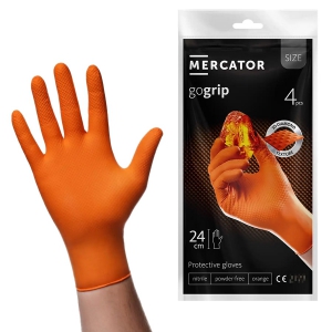 Gants nitrile avec adhrence 3D GoGrip Mercator (2 paires)