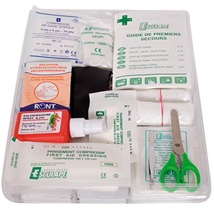 Recharge pour trousse et armoire  pharmacie 4  8 personnes - Kit 8 Esculape