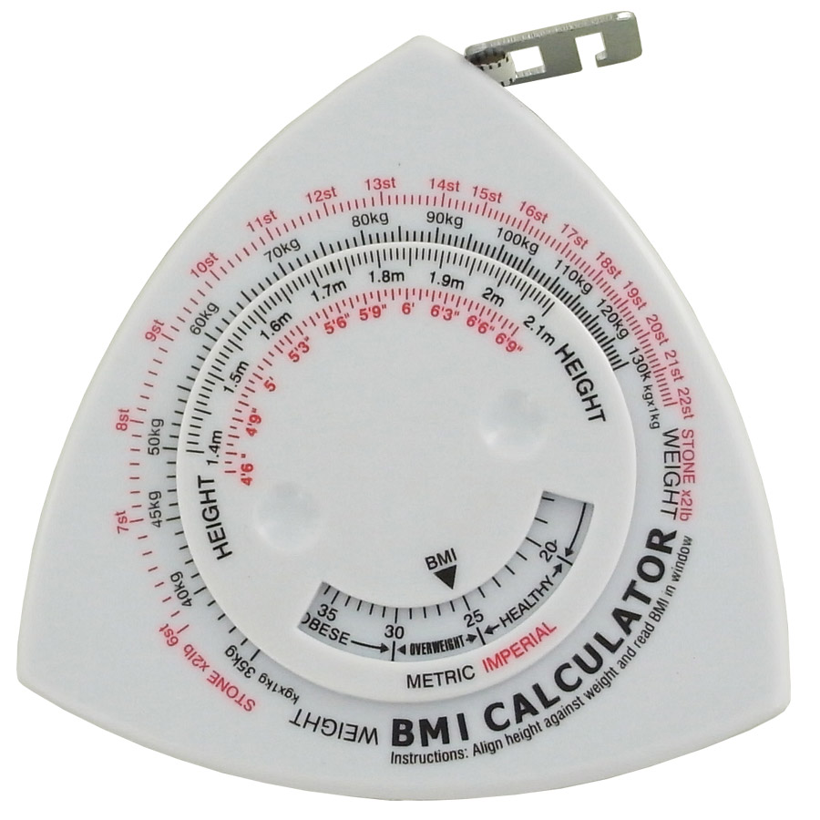 Mètre ruban médical rétractable avec calcul IMC