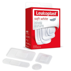 Assortiment 30 pansements adhésifs Leukoplast Soft White