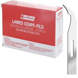 Lames coupe-fils striles Euromedis (boite de 100)