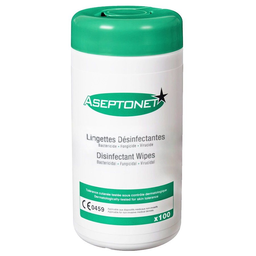 Lingettes nettoyantes et désinfectantes Aseptonet