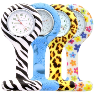 Montre infirmire en silicone  motifs