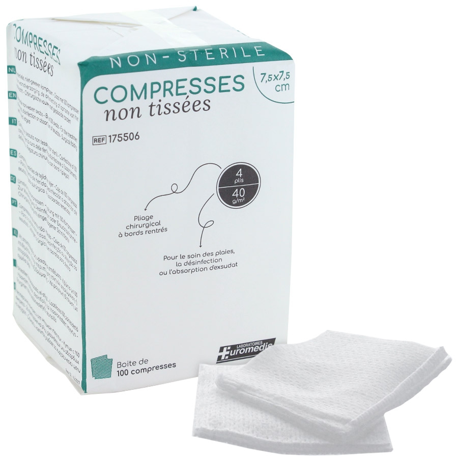 Compresse non tissé non stérile Pure N