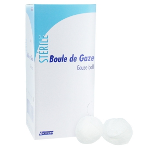 Boules de gaze striles