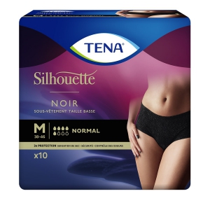 TENA Silhouette Normal Noir - Taille basse