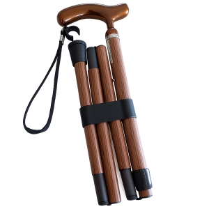 Canne de marche en carbonne pliable