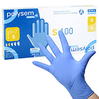 Gants nitrile non poudrs non striles Polysem