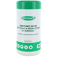 Lingettes nettoyantes et dsinfectantes sans alcool Aseptonet