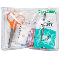 Pochette de secours individuelle transparente
