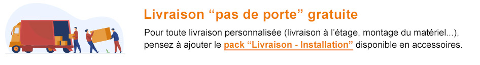 Livraison pas de porte gratuite !