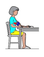 Tensiomtre lectronique bras, posture correcte