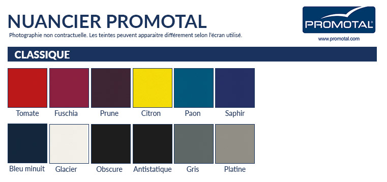 Couleurs de sellerie Promota